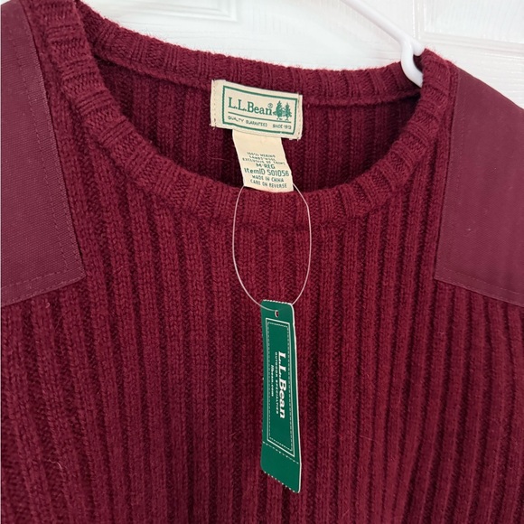 L.L. Bean Sweaters - L.L. Bean Merino Wool Burgundy Sweater
